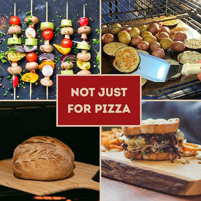 ThermiChef 16" by 16" Pizza Steel (3/8" Deluxe Thickness) - Multipurpose Cooking Steel for Ovens & Grills - Made in the USA