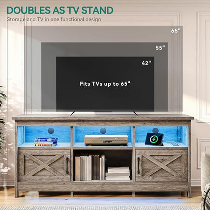 YITAHOME TV Stand for 65 Inch TVs, Entertainment Center - Image 7