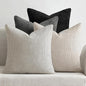 MIULEE Soft Decorative Chenille Pillow Covers Cream Grey 18x18 Pack of 4 | by MIULEE