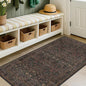 Boho Dark Brown 3x5 Large Entryway Rug by HazoHaus