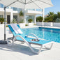 PURPLE LEAF Patio Chaise Lounge Chair by PURPLELEAF