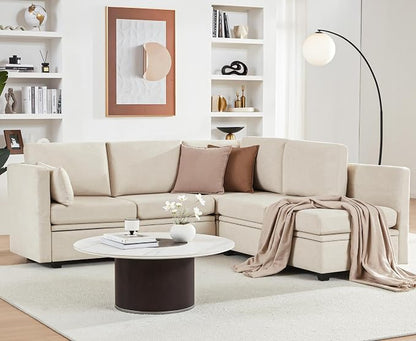 Weture Modular Sectional Sleeper Sofa, Sectional Couch Reversible Sleeper Sofa - Image 3