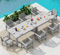 SERWALL Outdoor Dining Sets for 8, Outdoor Dining Sets for 8 Person by SERWALL