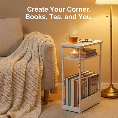 Narrow Side Table, 3-Tier Slim End Table - Image 7
