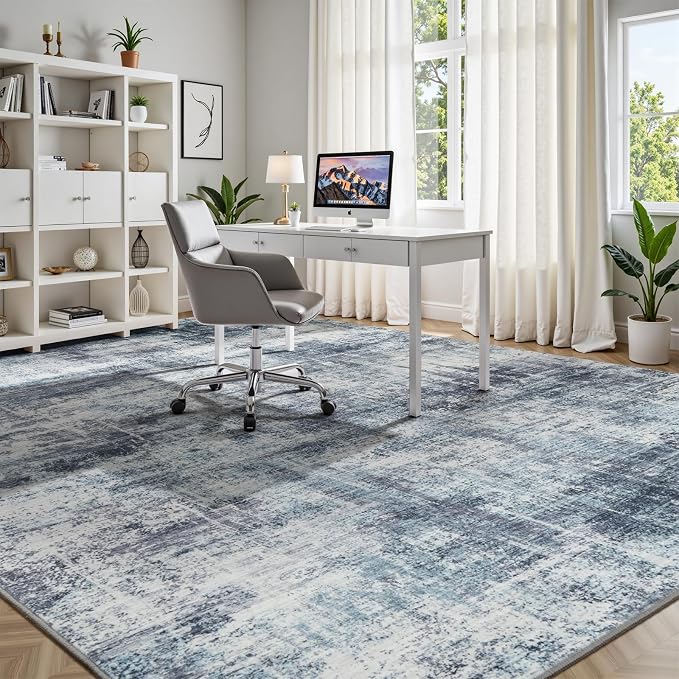 Lofus 5x7 Area Rug for Living Room, Abstract Washable Non-Slip Rugs, Dining Room - Image 6