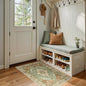 RELEANY Washable Area Rug, Small 2'x4', Brick/Brown/Green | Non-Slip, Water by RELEANY