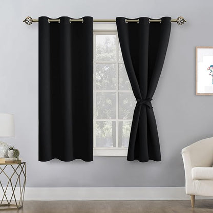Blackout Curtains for Bedroom, 2 Drape Panels, 38 x 54 Inch | Light Blocking & - Image 8