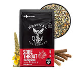 Sore Throat Tea - Wellness Tea Made with Elm Bark, Licorice Root and Marshmallow Root with Herbal and Medicinal Properties - Low Caffeine - Loose Leaf 4 Ounces