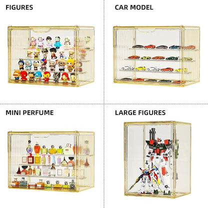 Clear Yellow Acrylic Figure Display Case - Image 4