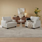 Rexulqo Oversized Accent Chair Set of 2, Upholstered Armchair by REXULQO