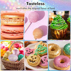 Edible Glitter - 4 Colors Luster Dust Edible, 100% Food Grade Edible Glitter for Drinks, Cakes, Easter Eggs, and Cookie Decoration, Vegan-Friendly Edible Luster Dust（0.18oz/5g）