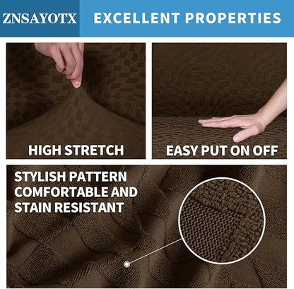 ZNSAYOTX 1 Piece Stretch Chair Cover - Image 3