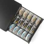 Coffee Pods Holders for Tassimo Discs Coffee Capsule Metal Storage Drawer Capacity 60 pcs