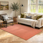 3x5 Orange/White Area Rug Washable Non-Slip Soft Thin by Unknown