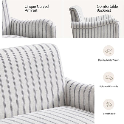 EcoHarbor Living 50.5" Mid-Century Modern Couch, Upholstered Sofa - Image 6