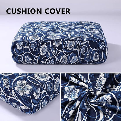 Printed Couch Cushion Covers, Sofa Covers Washable - Image 5