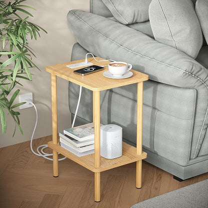 Apicizon 2 Tier End Table, Small Side Table by APICIZON