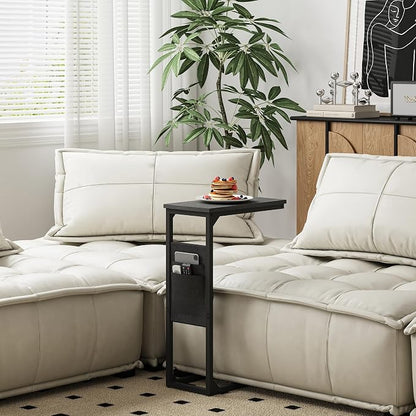 TUTOTAK C Shaped End Table, Side Table - Image 9
