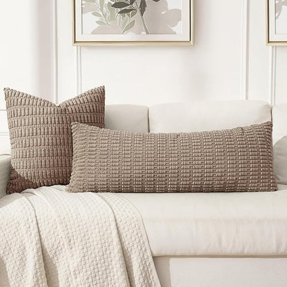 MIULEE Lumbar Corduroy Throw Pillow Cover - Image 3