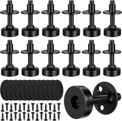 MAQUITA 12 Pack Furniture Leveling Feet Heavy Duty, Adjustable Furniture Feet by MAQUITA