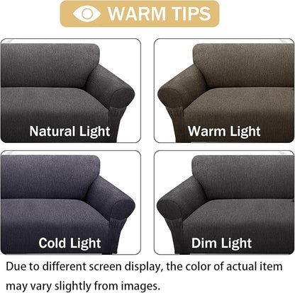 Loveseat Slipcover with 2 Pillow Cover - Image 6