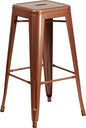 Flash Furniture Commercial Grade 30" High Backless Copper Indoor-Outdoor by FlashFurniture