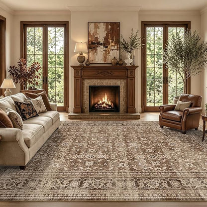 9x12 Ft Extra Large Area Rugs for Living Room, Soft Non-Slip Machine Washable by Lo%CC%80utiRootHome