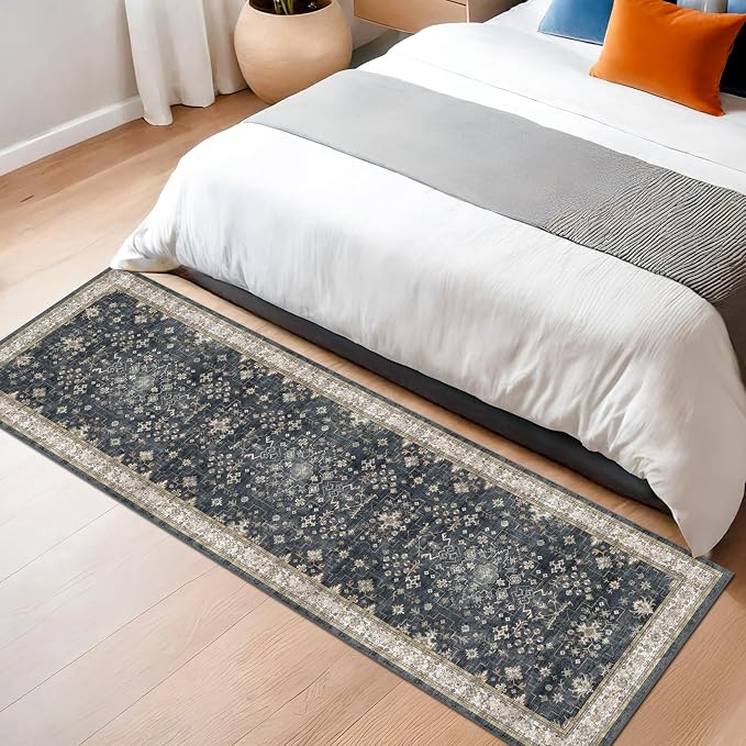 Black Entryway 2x5 Runner Rug, Small Throw Runners - Image 8