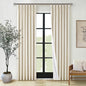 Cream Beige 100% Black Out Pinch Pleat Curtains 80 Inch Length 2 Panels | 2 by Twodrapes