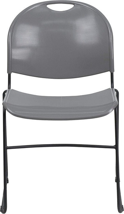 Flash Furniture 5 Pack HERCULES Series 880 lb. Capacity Gray Ultra-Compact - Image 5