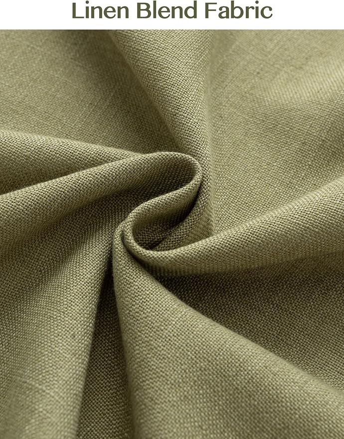Liz Pinch Pleated Linen Curtains Light Filtering Curtains - Image 7