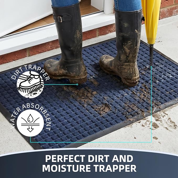 Front Door Mat Outside Entrance, Heavy Duty Waterproof Doormat | 73"x46" - Image 3