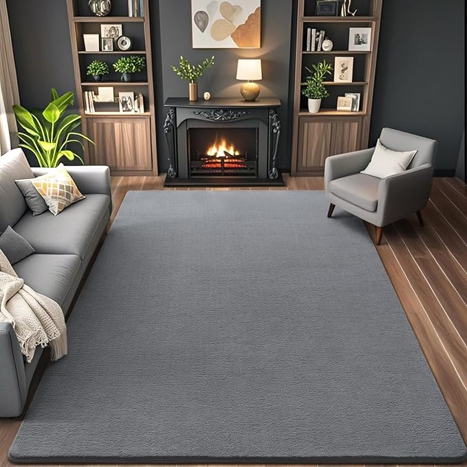 6x9 Area Rugs for Living Room Non Slip Dorm Bedroom Rug, Minimalist Washable - Image 2
