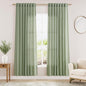 Sheer Light Sage Linen Curtains 72 Inch Length by Nanspring