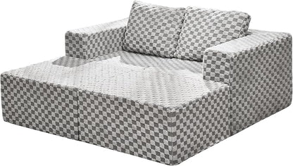 Hobestluk Modular Sectional Sofa Memory Foam Couch Sofa Bed Loveseat - Image 9