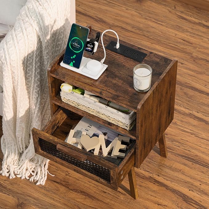 Lerliuo Rattan Nightstands Set of 2 - Image 2