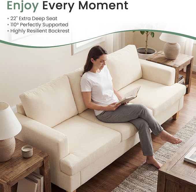 YOUDENOVA 2 Piece Set Comfy Sofa Couch, Loveseat Sofa * 2 - Image 3
