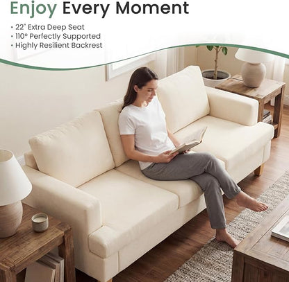 YOUDENOVA Sofa, 3 Piece Set Comfy Sofa, 2 Loveseat & 3 Seater Couch - Image 4