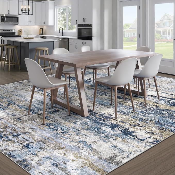 pmtsns Area Rugs 9x12 for Living Room: Washable Rug Modern Abstract Neutral - Image 7