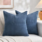 Fancy Homi 2 Packs Dusty Blue Samll Decorative Throw Pillow Covers 14x14 Inch by Fancy+Homi