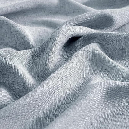 MIULEE Chambray Blue Linen Curtains 52x84 Inch Long - Image 4
