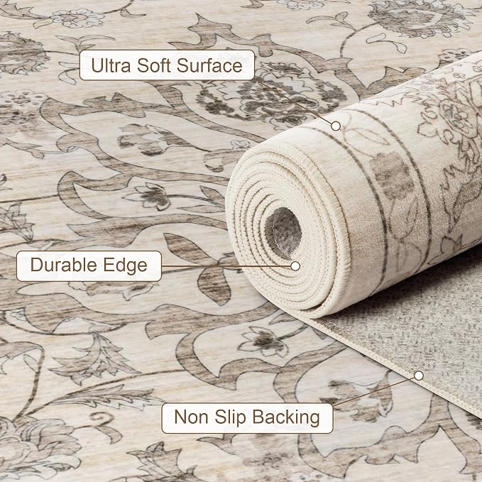 8x10 Area Rugs Living Room: Washable Rug - Image 7