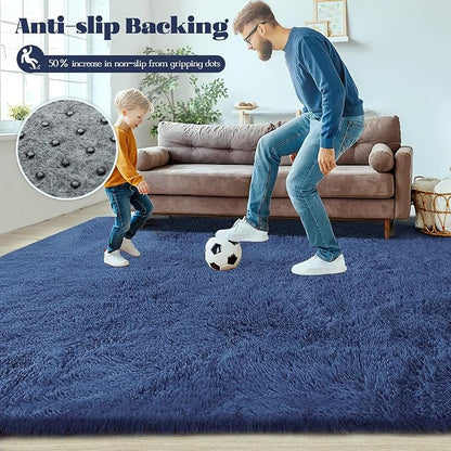 5x7 Area Rug for Living Room: Fluffy Shag Soft Washable Rugs Fuzzy Plush Indoor - Image 8