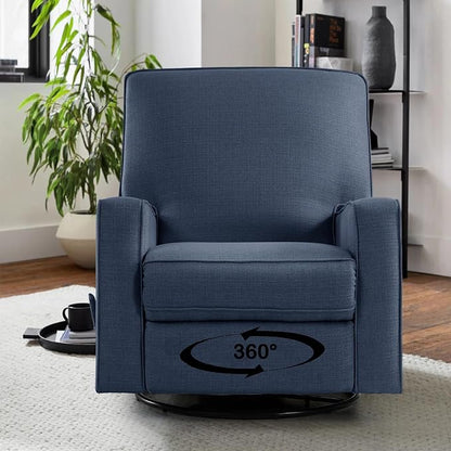 Harkawon Swivel Rocker Recliner Chair, Glider Rocker Recliner, Rocking Chairs - Image 2
