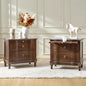 HULALA HOME Solid Wood Storage End Tables by HULALAHOME