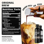 COBA Premium Coffee Concentrate: Bold & Extra Strong Kick - 20x Cups | Instant Cold Brew/ Hot Coffee in Seconds | Specialty, Fair Trade, Organic, Medium Roast, Dairy Free | 2 TEASPOONS/Cup | Rich Flavor (8 Fl Oz (Pack of 1), Original)