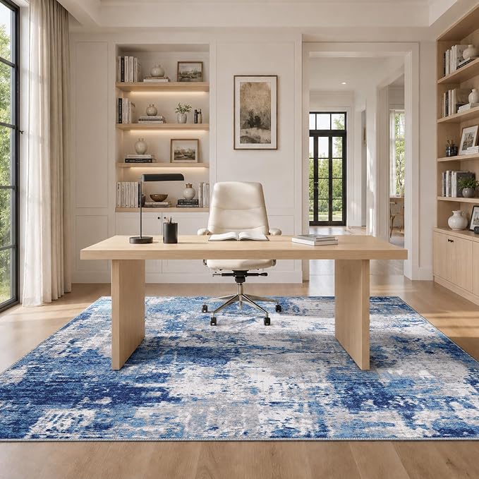 RELEANY Washable 5'x7' Abstract Area Rug - Image 9
