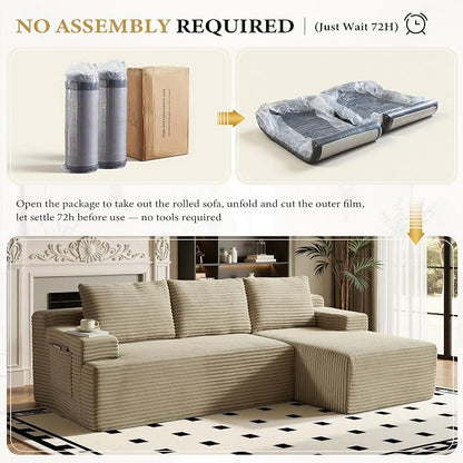 96" Sectional Couches for Living Room Cloud Couch Sofa - Image 5