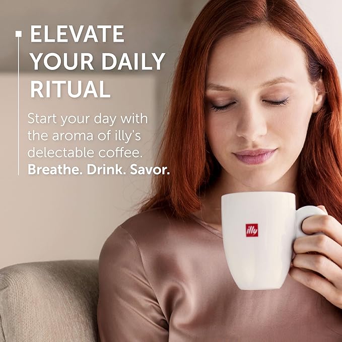 Illy Whole Bean Coffee, Brasile Cerrado Mineiro Medium Roast - Notes of Caramel and Dried Fruit - 100% Arabica - Whole Beans - Pressurized Packaging Sealed for Freshness - 8.8oz can (Pack of 6)