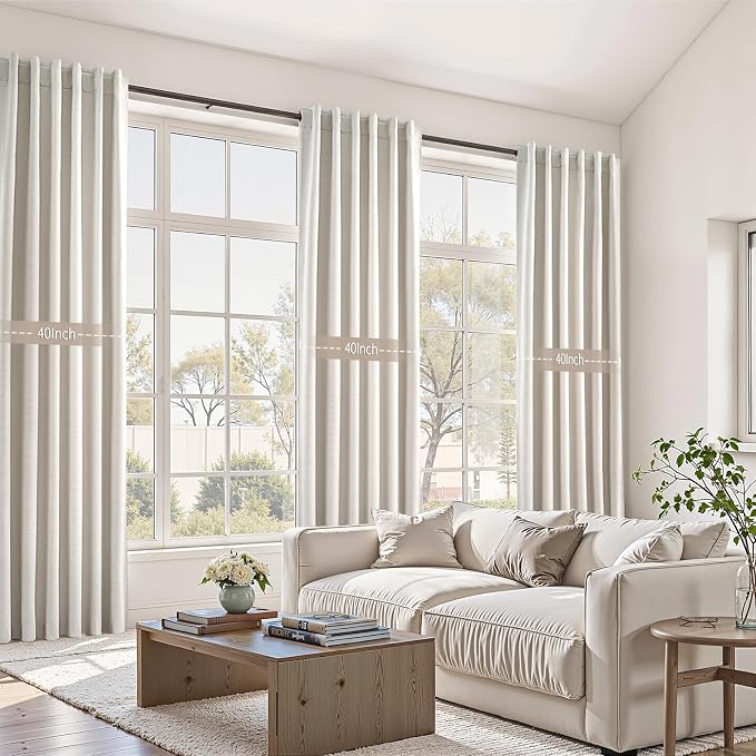 Ivory Birch 100% Blackout Curtains 96 Inches Long - Image 5